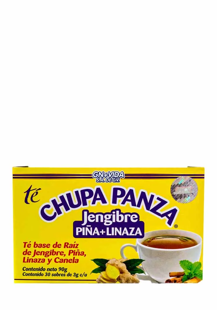 Té GN+Vida Chupa Panza Jengibre Piña Linaza