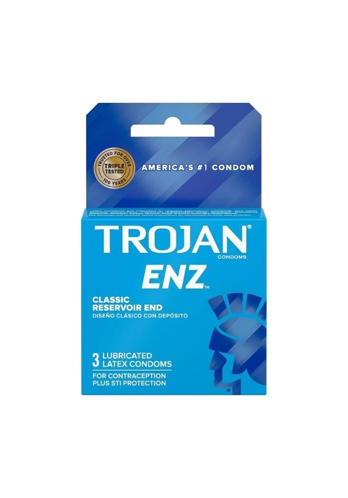 Condones Trojan ENZ - Clasico Azul