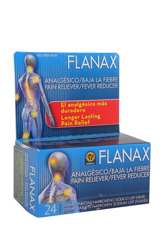 Tabletas Flanax Naproxeno 220mg