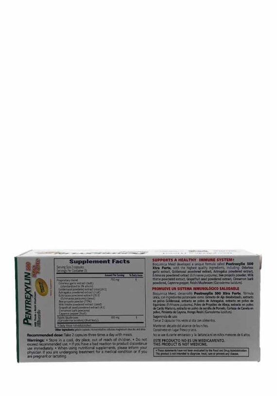 Cápsulas BM Pentrexylin 500 Xtra Forte - Image 2