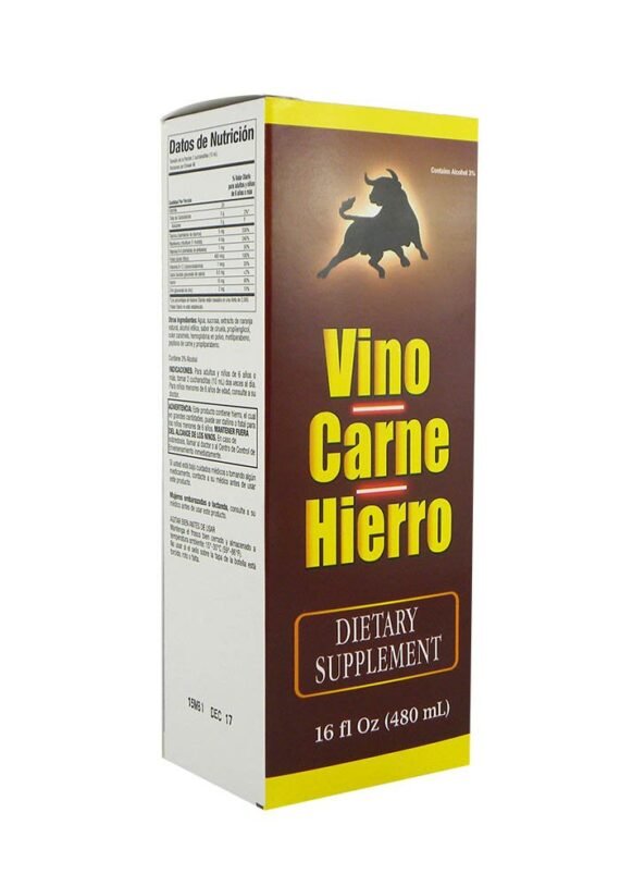 Liquido Menper Vino Carne Hierro