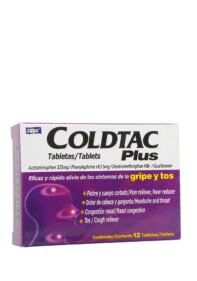 Tabletas RRX Coldtac PLUS Resf Tos Gripe