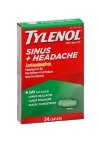 Cápsulas Tylenol Adultos Dolor de cabeza sinusal Congestión