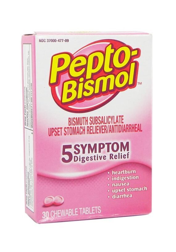 Tabletas Masticable Pepto Bismol Original