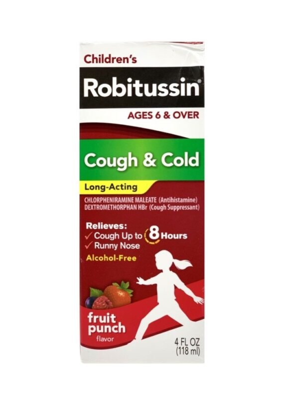Jarabe Robitussin Niños CF Cough Cold FRUIT