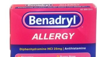 Tabletas Benadryl Alergia
