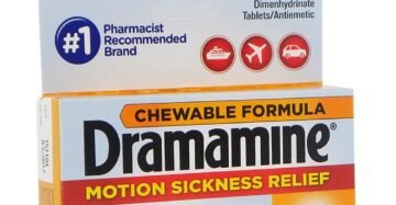 Tabletas Dramamine Motion Sickness