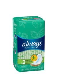 Toallas Always Ultra Thin Largas