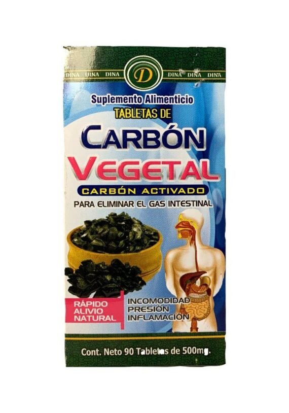 Tabletas Dina Carbon Vegetal Activado