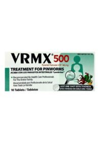 Tabletas InovX VRMX 500 Parasitos