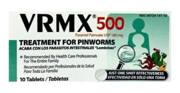 Tabletas InovX VRMX 500 Parasitos