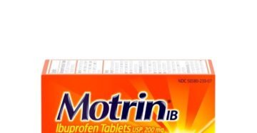 Cápsulas Motrin Ibuprofen Pain Alivio