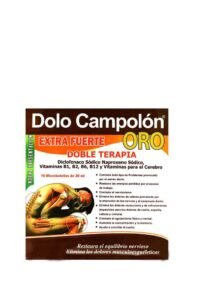 Vial Drolifer Dolo Campolon ORO Diclofenaco Naproxeno