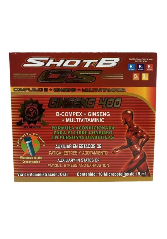 Vial GV Shot B Ginseng Complejo B