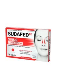 Tabletas Sudafed PE Congestión Sinusal