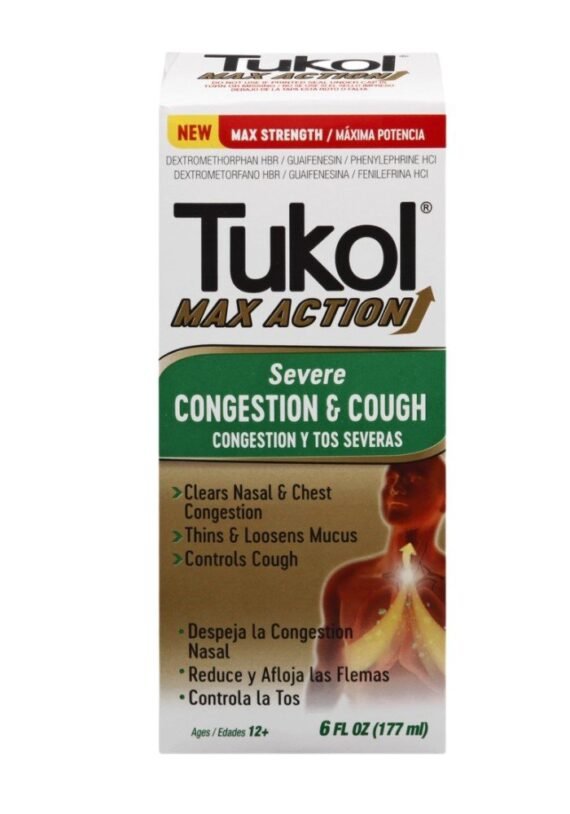Jarabe Tukol MAX ACTION Congestión Severa