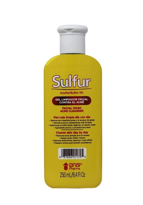 Gel Grisi Azufre Limpiador Facial Acne