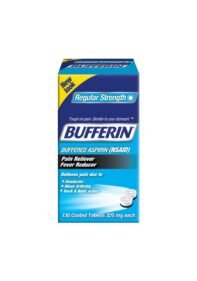 Tabletas Bufferin Aspirina 325mg Dolor Fiebre