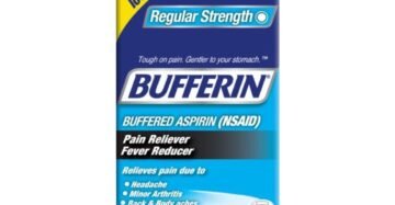 Tabletas Bufferin Aspirina 325mg Dolor Fiebre