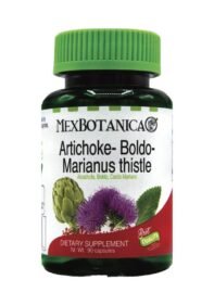 Cápsulas MexBotanica Alcachofa Boldo Cardo Mariano