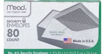 Caja Mead Mail Sobre Seguridad Regular