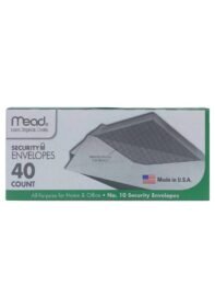 Caja Mead Mail Sobre Seguridad Grande