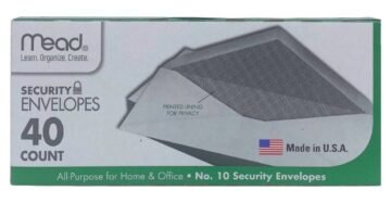 Caja Mead Mail Sobre Seguridad Grande