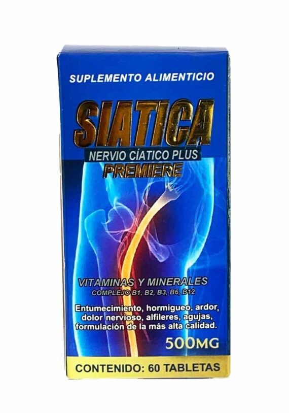 Cápsulas Natural de Mexico Siatica Nervio Plus Vit B1 B2 B3 B6 B12