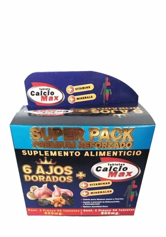 Cápsulas 6 Ajos Dorados Calcio Max