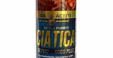 Aceite Natural de Mexico Ciatica Nervio Plus Extra Fuerte