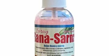Spray Natural de Mexico Sana Sarna Aceite Arbol Ajo Creolina