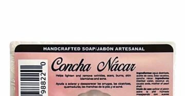 Jabon Natural de Mexico Barra Concha Nacar Algas Marinas