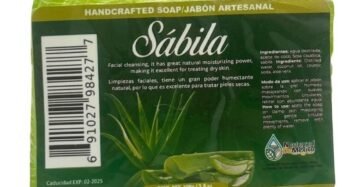 Jabon Natural de Mexico Barra Sabila