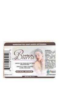 Jabon Natural de Mexico Barra Leche Burra