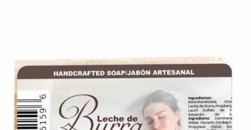 Jabon Natural de Mexico Barra Leche Burra