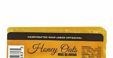 Jabon Natural de Mexico Barra Miel Avena