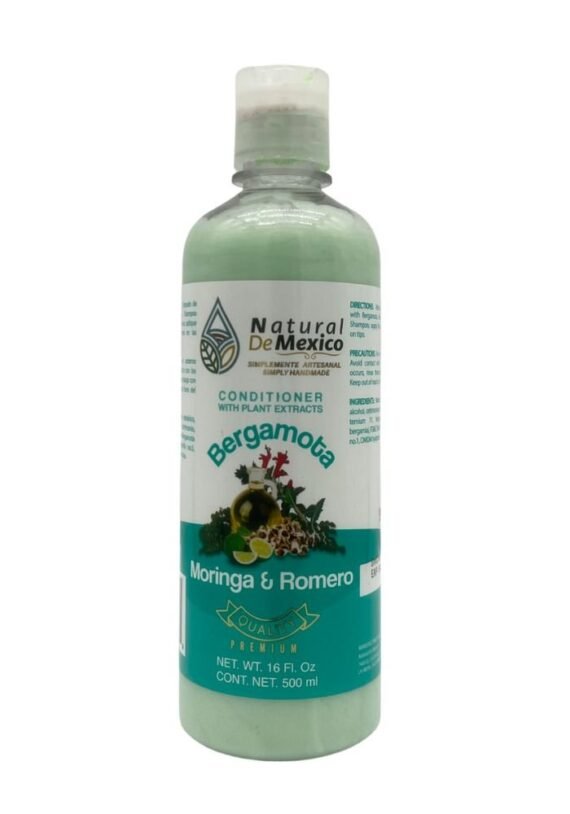 Acondicionador Natural de Mexico Bergamota Moringa Romero
