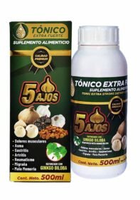 Tonico Natural de Mexico 5 Ajos Reg.