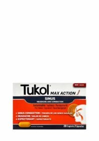 Cápsulas Tukol MAX ACTION Sinus Headache Congestion