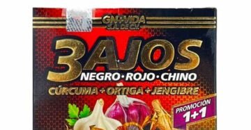 Cápsulas GN+Vida 3Ajos Negro Rojo Chino Curcuma Ortiga Jengibre