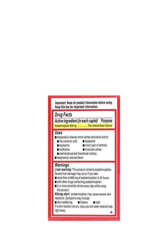 Gel Cápsulas Tylenol Extra Fuerte Liberación Rápida - Image 4