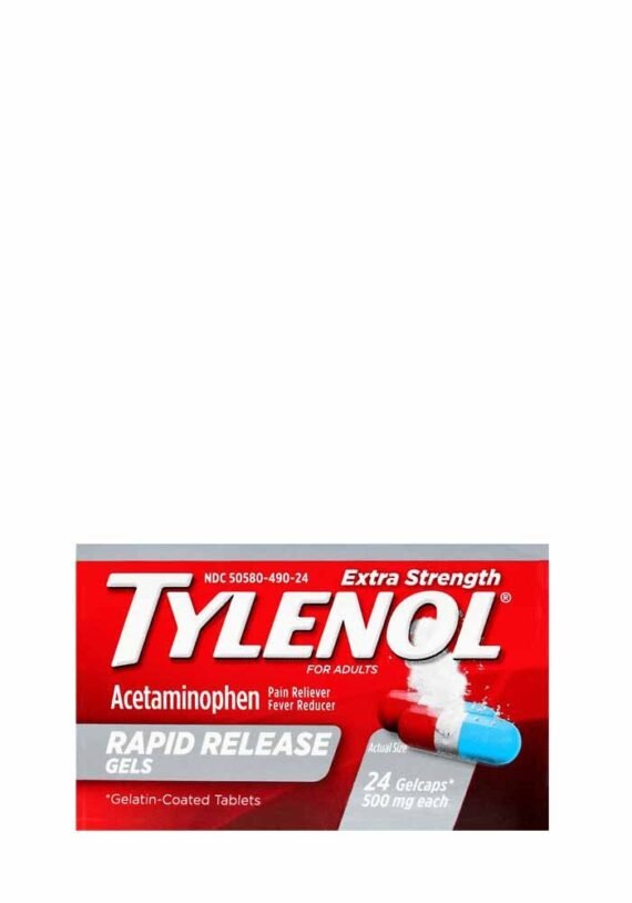 Gel Cápsulas Tylenol Extra Fuerte Liberación Rápida