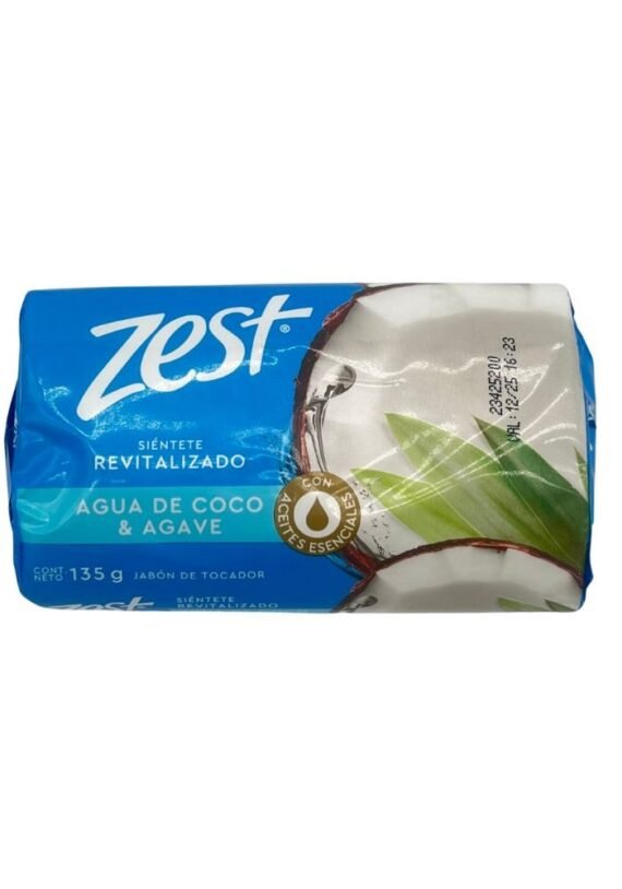Jabon Zest Agua Coco Agave