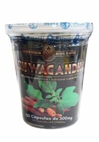 Cápsulas Natural de Mexico Vaso Ashwagandha