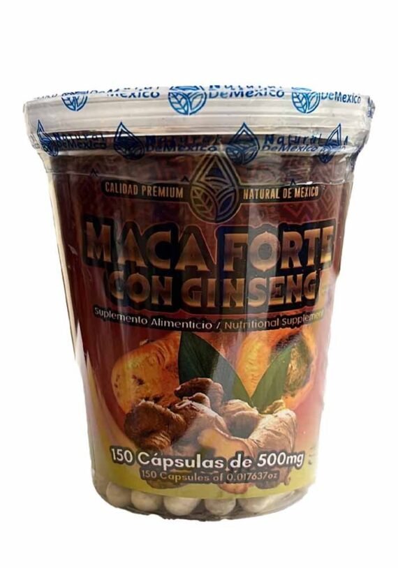 Cápsulas Natural de Mexico Vaso Maca Forte Ginseng - Image 2
