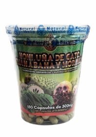 Cápsulas Natural de Mexico Vaso Noni Uña de Gato Guanabana Moringa