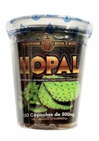 Cápsulas Natural de Mexico Vaso Nopal