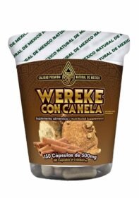 Cápsulas Natural de Mexico Vaso Wereke Canela