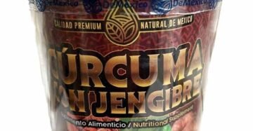 Cápsulas Natural de Mexico Vaso Curcuma Jengibre