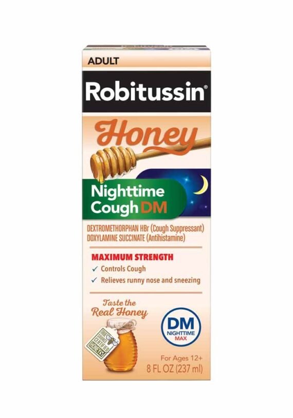 Jarabe Robitussin Honey DM Nighttime Max - Image 2